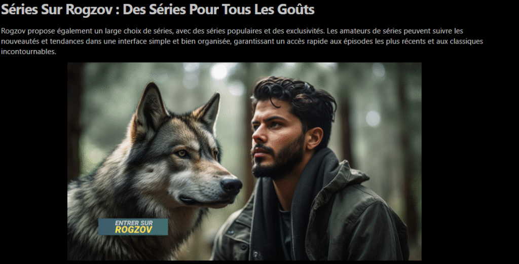 contenus disponibles sur rogzov