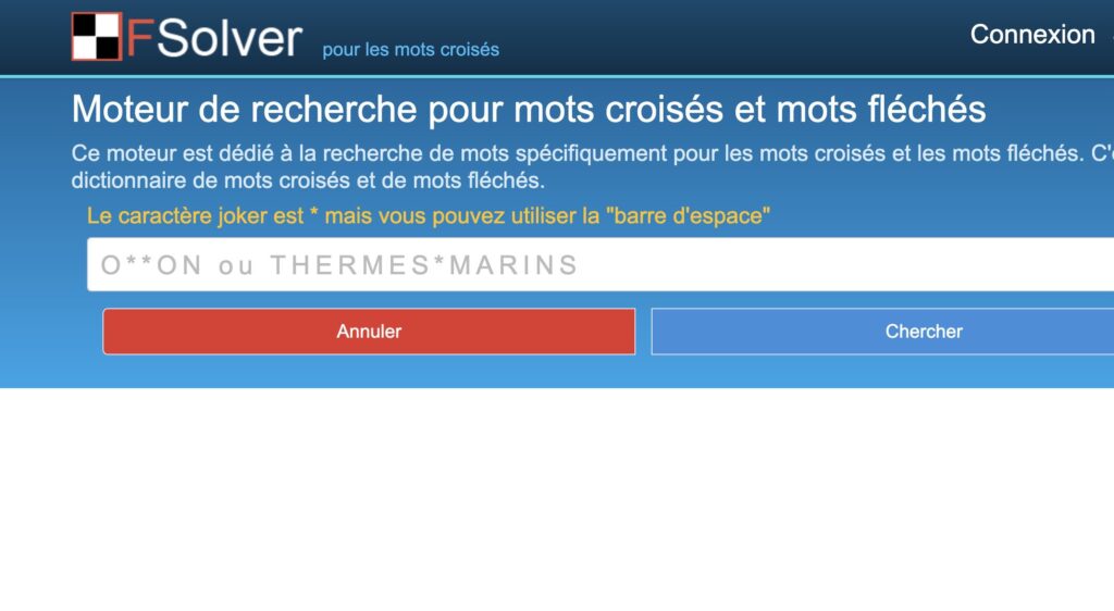 fsolver mots fléchés